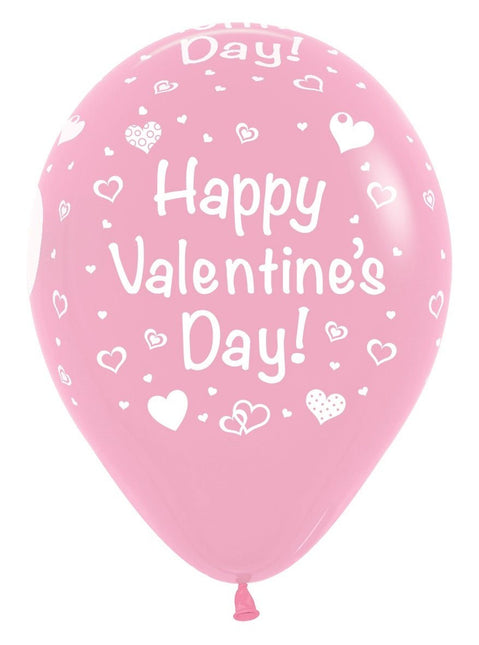 Ballonnen Happy Valentines Day Mix 30cm 25st van Sempertex koop je bij Partywinkel