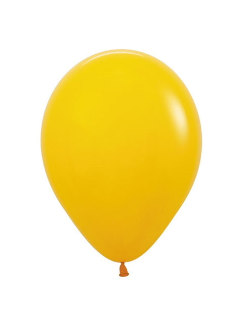 Ballonnen Honey Yellow 23cm 50st van Sempertex koop je bij Partywinkel