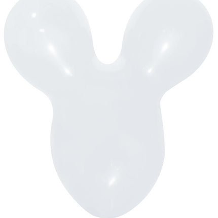 Ballonnen Mouse Head White 25st van Sempertex koop je bij Partywinkel