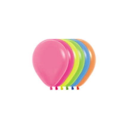 Ballonnen Neon Mix 12cm 50st van Sempertex koop je bij Partywinkel
