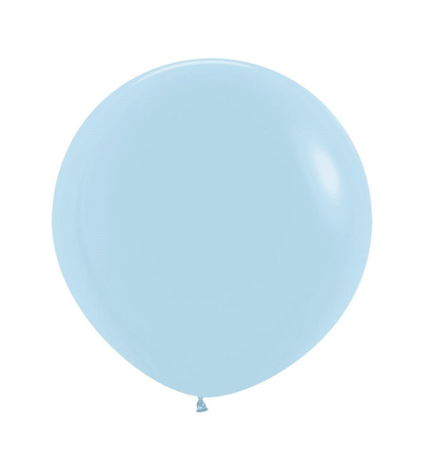 Ballonnen Pastel Matte Blue 61cm 10st van Sempertex koop je bij Partywinkel