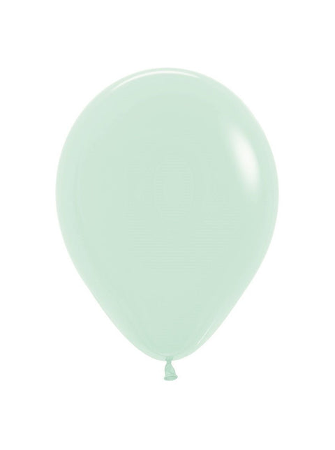 Ballonnen Pastel Matte Green 23cm 50st van Sempertex koop je bij Partywinkel