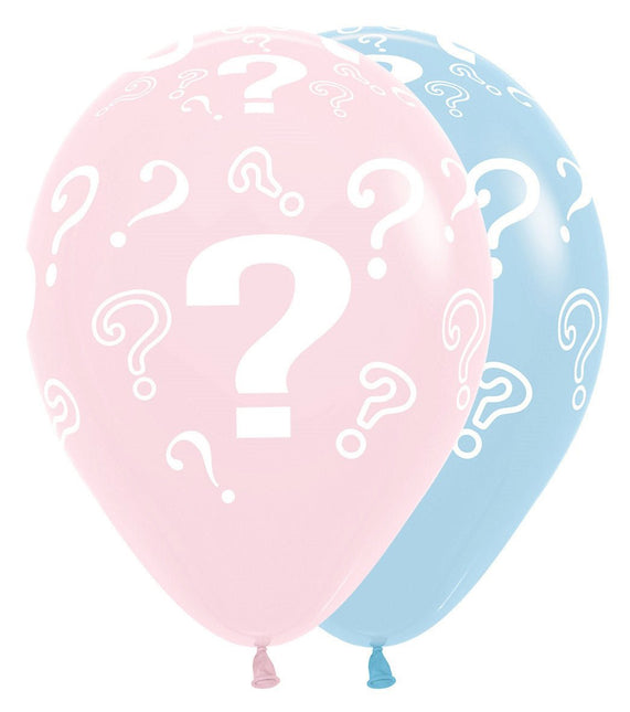 Ballonnen Question Marks Pastel Matte 30cm 25st van Sempertex koop je bij Partywinkel
