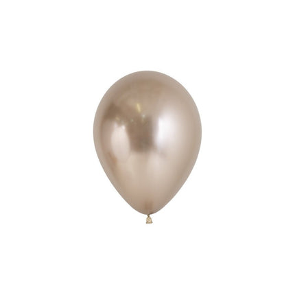 Ballonnen Reflex Champagne 12cm 50st van Sempertex koop je bij Partywinkel