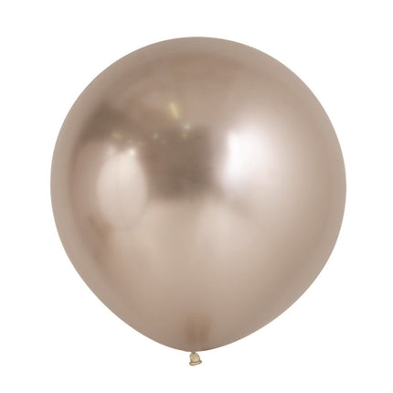 Ballonnen Reflex Champagne 61cm 3st van Sempertex koop je bij Partywinkel
