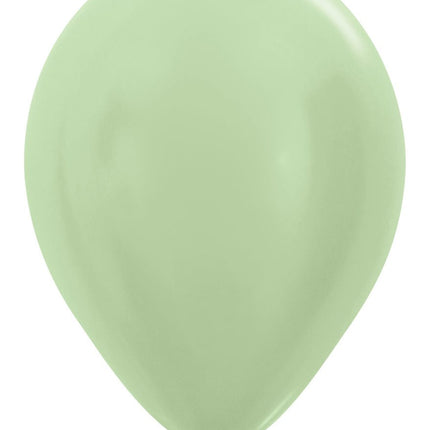 Ballonnen satin Green 30cm 50st van Sempertex koop je bij Partywinkel