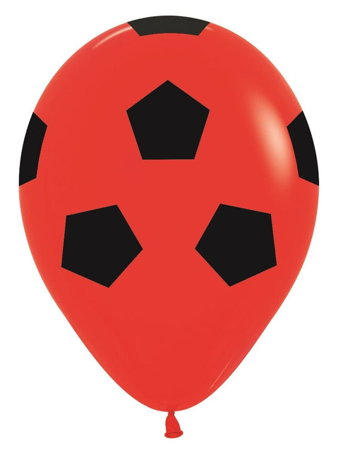 Ballonnen Soccerball Mix 30cm 25st van Sempertex koop je bij Partywinkel