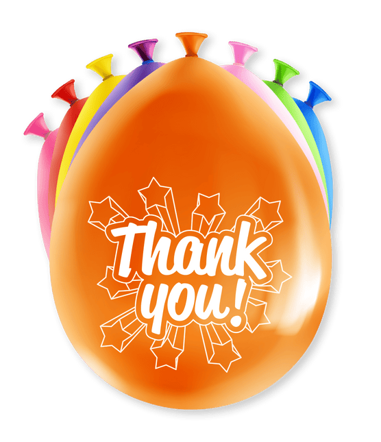 Ballonnen Thank You 30cm 8st van Paper Dreams koop je bij Partywinkel