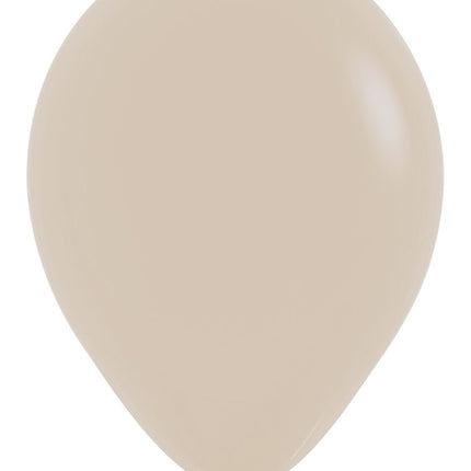 Ballonnen White Sand 30cm 12st van Sempertex koop je bij Partywinkel