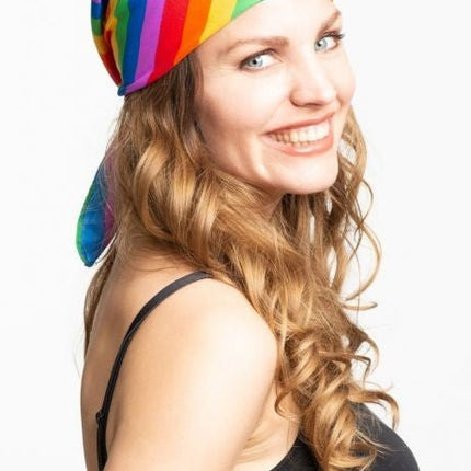 Bandana Regenboog 55cm van Partychimp koop je bij Partywinkel