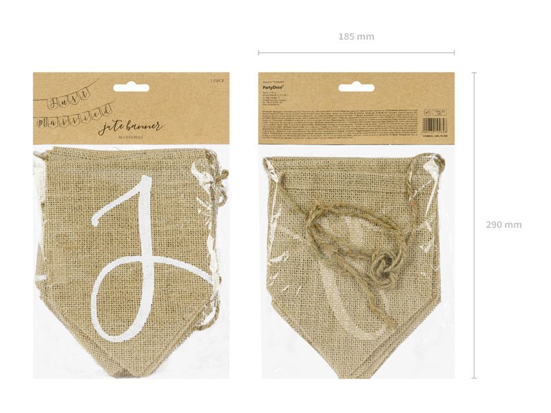 Banner Just Married 1,85m van Partydeco koop je bij Partywinkel