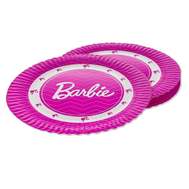 Barbie Borden Roze 23cm 8st van VDV Benefit koop je bij Partywinkel