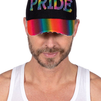 Baseball cap rainbow pride - Partywinkel - 8720059071289