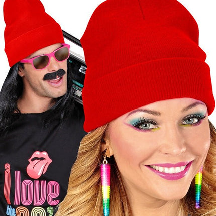 Beanie Rood van Widmann koop je bij Partywinkel