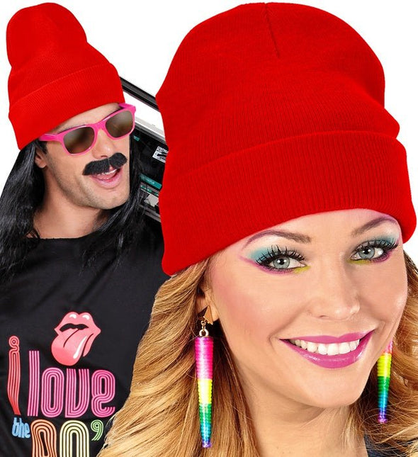 Beanie Rood van Widmann koop je bij Partywinkel