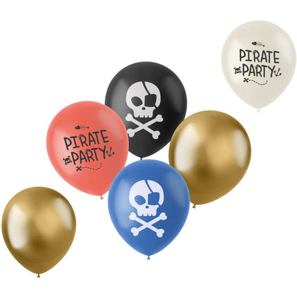 Ballons Pirate colorés 33cm 6pcs