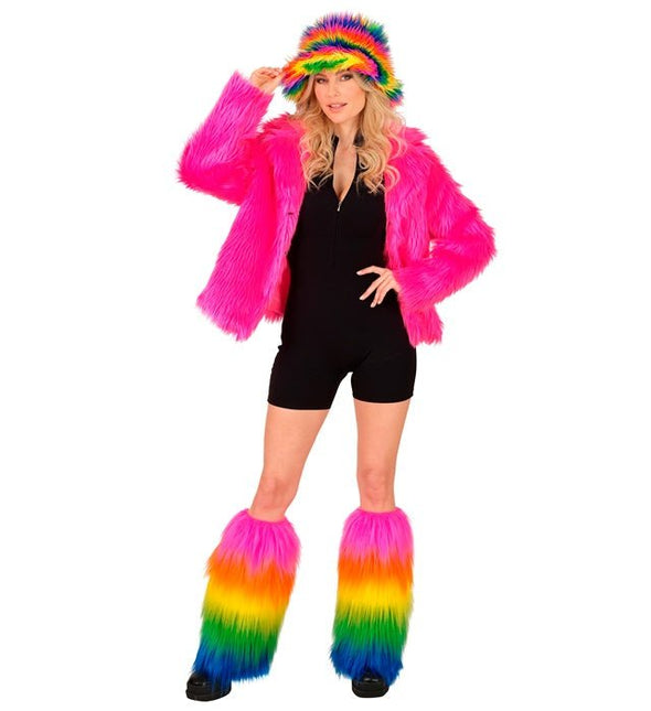 Beenwarmers Pluche Regenboog van Widmann koop je bij Partywinkel