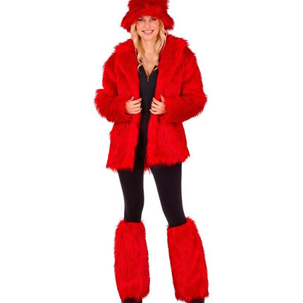 Beenwarmers Pluche Rood van Widmann koop je bij Partywinkel