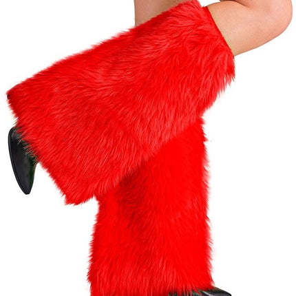 Beenwarmers Pluche Rood van Widmann koop je bij Partywinkel