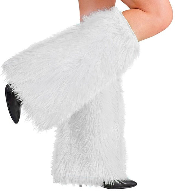Beenwarmers Pluche Wit van Widmann koop je bij Partywinkel