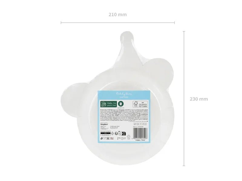 Beer Borden 21cm 6st van Partydeco koop je bij Partywinkel