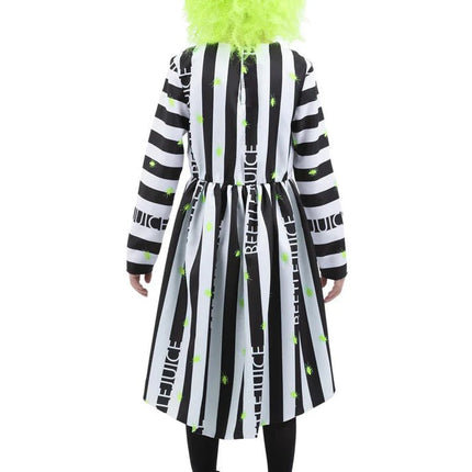 Beetlejuice Kostuumjurk met Dipped Hem Rok van Smiffys koop je bij Partywinkel