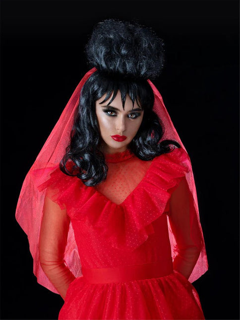 Beetlejuice Lydia Pruik van Smiffys koop je bij Partywinkel