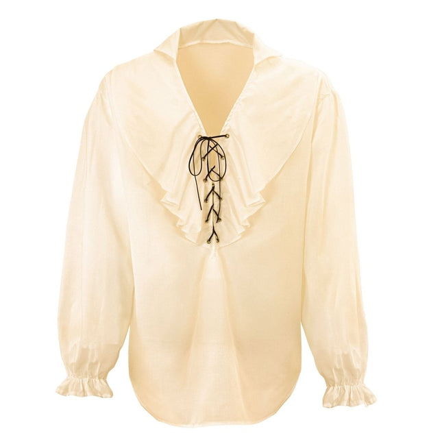 Beige Blouse Heren Piraten/Renaissance van Widmann koop je bij Partywinkel