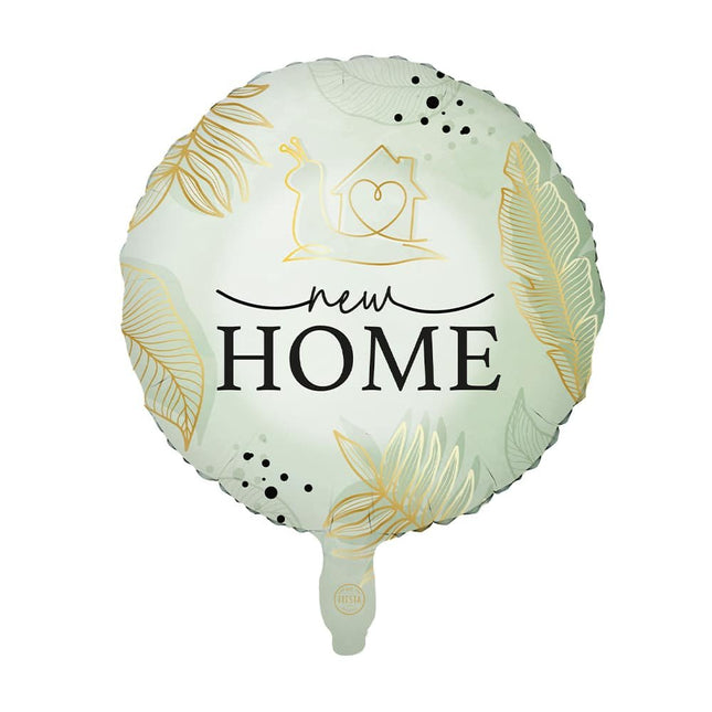 Beige Helium Ballon New Home Leeg 45cm van WeFiesta koop je bij Partywinkel