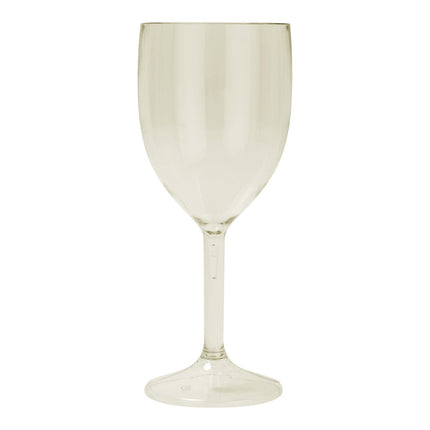 Beige Wijnglas Plastic 300ml 2st van Procos koop je bij Partywinkel