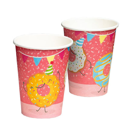 Bekers Donut 210ml 8st van Boland koop je bij Partywinkel