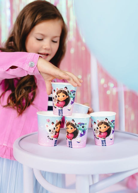 Bekers Gabby's Dollhouse, 250ml van Partydeco koop je bij Partywinkel
