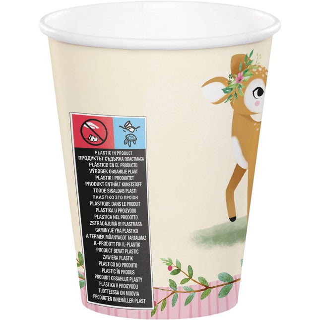 Bekers Hertjes 256ml 8st van Creative Converting koop je bij Partywinkel