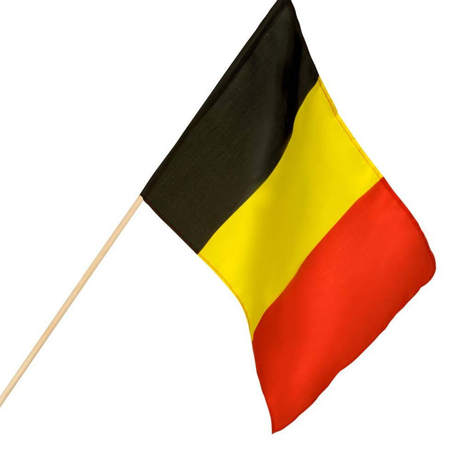 Belgie Zwaaivlag 45cm van Boland koop je bij Partywinkel