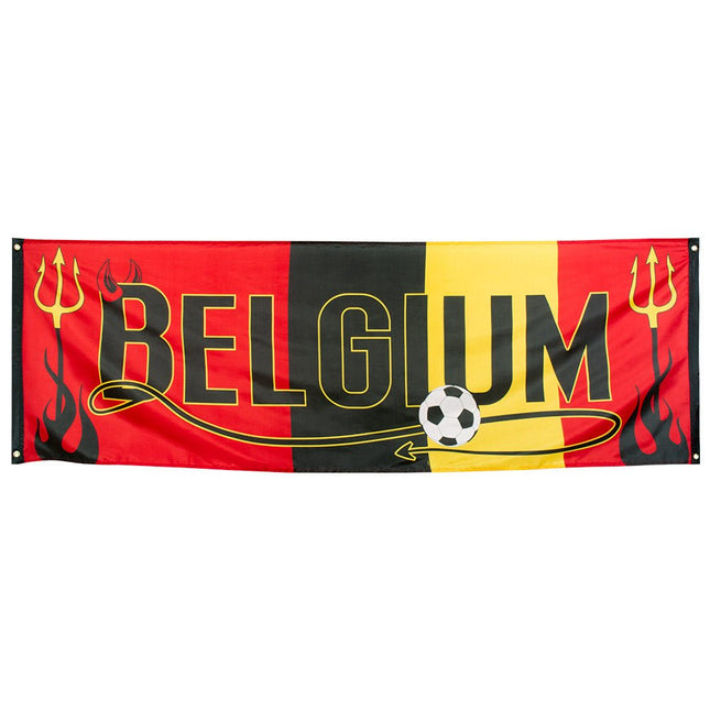 Belgium Banner Voetbal 2,2m van Boland koop je bij Partywinkel
