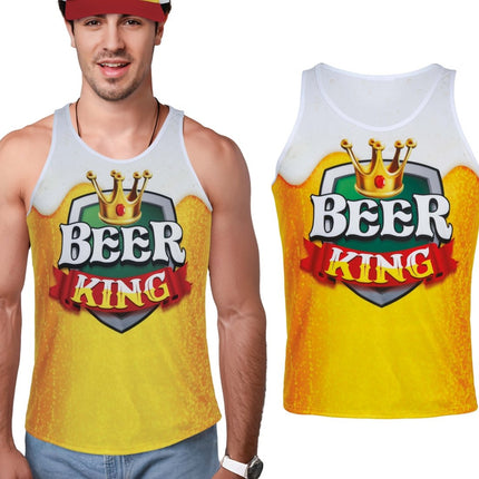 Bier Shirt Wit Goud van Fiestas Guirca koop je bij Partywinkel