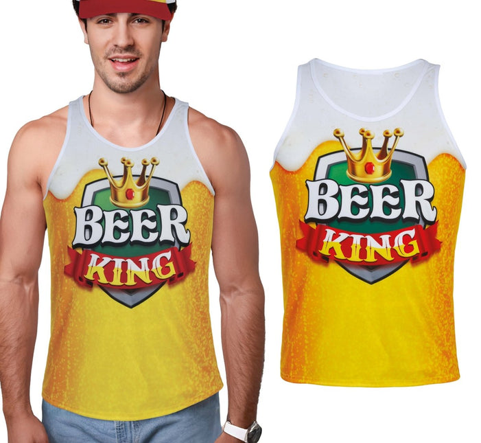 Bier Shirt Wit Goud van Fiestas Guirca koop je bij Partywinkel