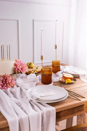 Chemin de table blanc 1.5m