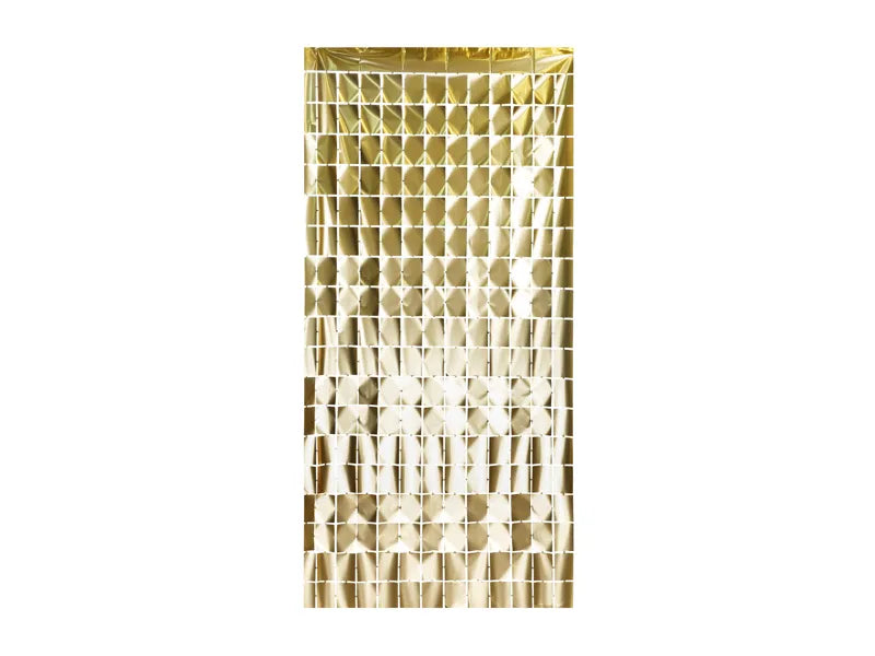 Carrés de rideau de porte dorés 2m