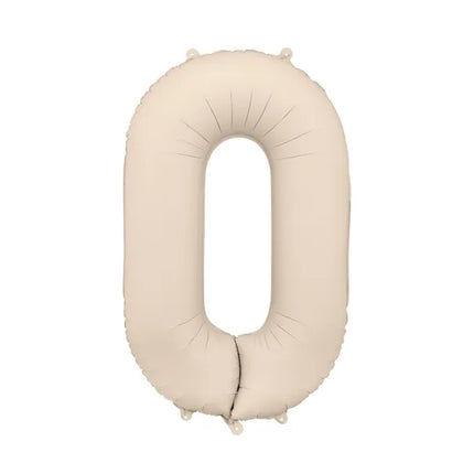 0 Year Figure Balloon Beige Empty 86cm