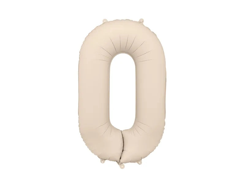 0 Year Figure Balloon Beige Empty 86cm