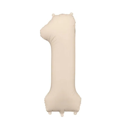 1 an Ballon à figures Beige mat vide 86cm