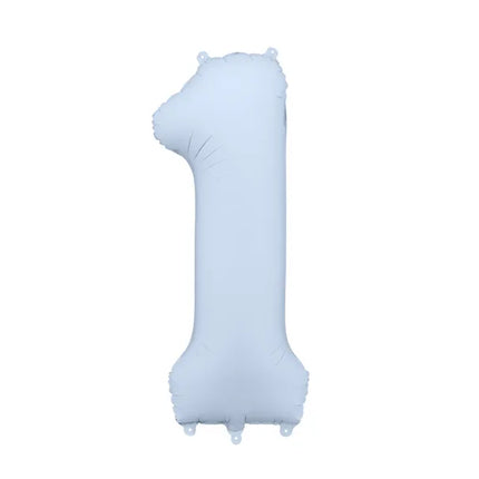 1 an Ballon à figures Bleu clair mat vide 86cm