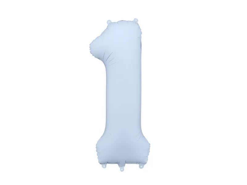 1 an Ballon à figures Bleu clair mat vide 86cm