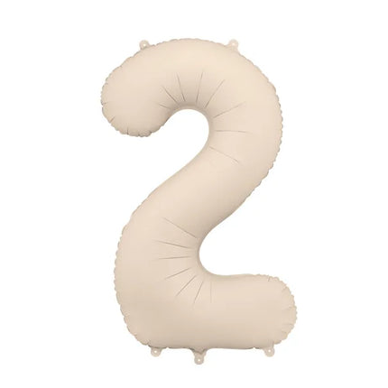 2 Year Figure Balloon Beige Matt Empty 86cm
