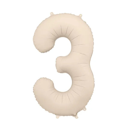 Ballon de 3 ans beige mat vide 86cm
