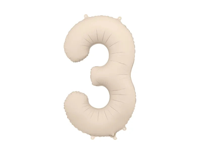 Ballon de 3 ans beige mat vide 86cm
