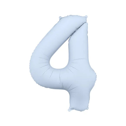 4 Year Figure Balloon Light Blue Matt Empty 86cm