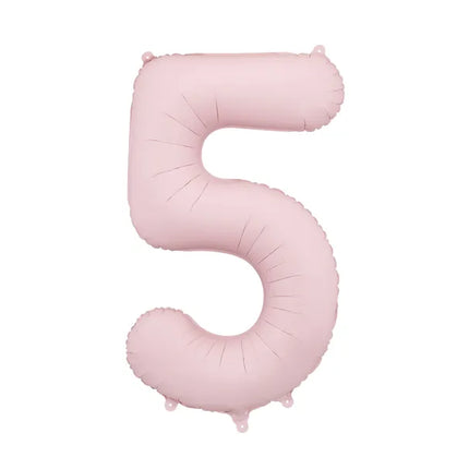 5 Year Figure Balloon Light Pink Empty 86cm
