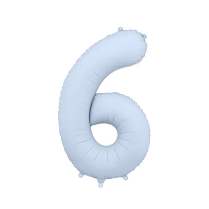 6 Year Figure Balloon Light Blue Matt Empty 86cm